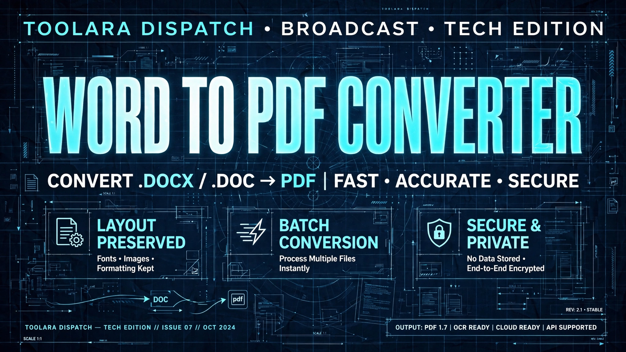 Word to PDF Converter Free Online — Convert .docx in Seconds, No Upload