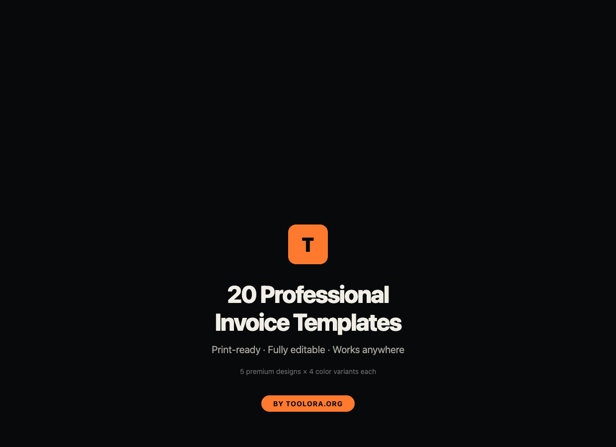 20 Invoice Templates