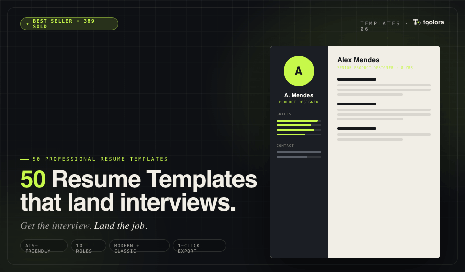 50 Resume Templates